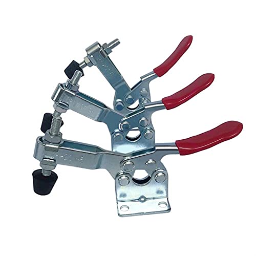 Morsetti 1/2/3PCS GH-201B 90kg Morsetto A Levetta A Sgancio Rapido Morsetti Orizzontali Morsetto Manuale Per Impieghi Gravosi Strumenti Per La Lavorazione Del Legno Ferro Zincato Questa Clip è Uno D - Foto 7