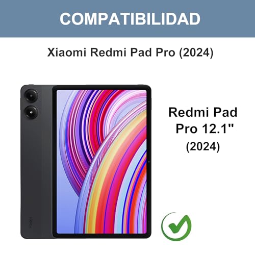 Teclado para Redmi Pad Pro 12.1 Ñ funda con teclado retroiluminado Poco Pad 2