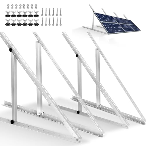4 Pack 45inch Adjustable Solar Panel Tilt Mount Brackets with Foldable Tilt Legs.Solar Panel Stand...