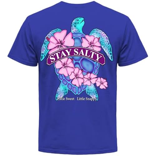 Southern Attitude Women's Short Sleeve Paisley Sea Turtle T-Shirt