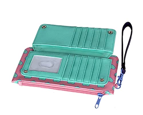 Polly Doll Series Themed Top Zip Women's Hand Purse Clutch Wallet multicolor3