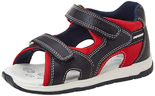 Sandales Chicco Geremia pour garçon en cuir bleu