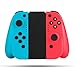 Produktbild BestOff Wireless Controller für Schalter, neonrot neonblau Controller kompatibel für Nintendo Switch Konsole als Ersatz für Joy Con Controller
