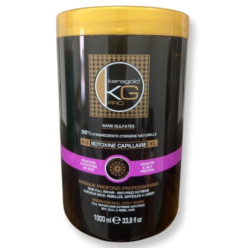 Botoxine capillaire Keragold Pro soin intense 1000ml à la kératine pure