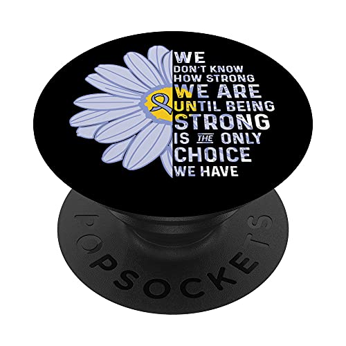 We Strong- Eating Disorders Support mobile pour ruban de sensibilisation à la nourriture PopSockets PopGrip Interchangeable