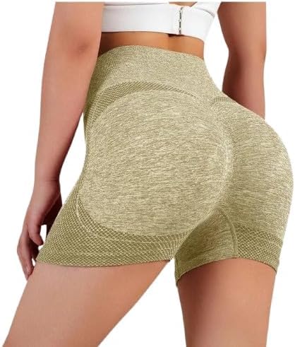 Short Fitness Feminino Sem Costura - Levantamento de Bumbum, Controle de Barriga, Ideal para Yoga e