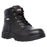 Skechers Workshire, Stivali per lavori industriali Uomo, Black Embossed Leather, 42.5 EU