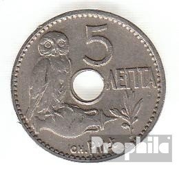 5 Lepta 1912 Couronne Grèce | Pièce de Collection Rare en Nickel FDC