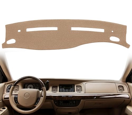 Dash Cover Mat Custom Fit for Ford Crown Victoria/Mercury Grand Marquis Dashboard Cover Pad Carpet...
