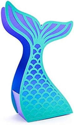 Miniatura 2 de IKASEFU Troqueles de metal para hacer tarjetas, decoración 3D, caja de cola de sirena, troqueles de corte de bricolaje de acero al carbono,