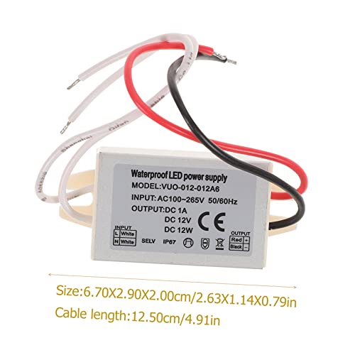 Veemoon 4 Pcs motorista de LED conversor dc adaptador de tira LED CC fonte de energia adaptador de e