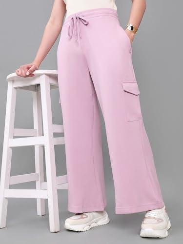 Image of GO COLORS Mostlysane Collection Scuba Cargo Sweatpants for Women | Lightweight, Mid Rise, 4 Pockets