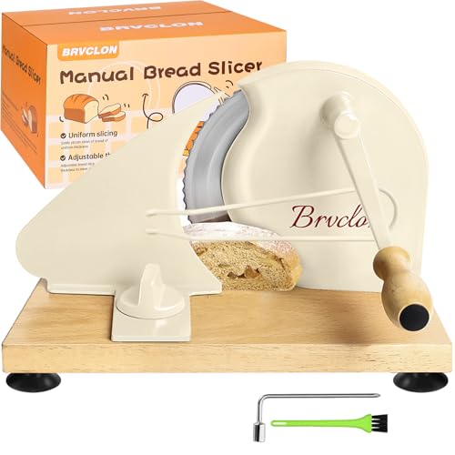 Manual Bread Slicer for Homemade Sourdough Bread, Metal...