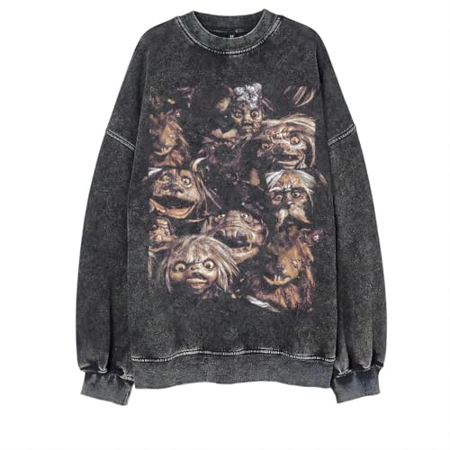 Bellelement Vintage Movie Sweatshirt Goblins Graphic Long Sleeve Shirt