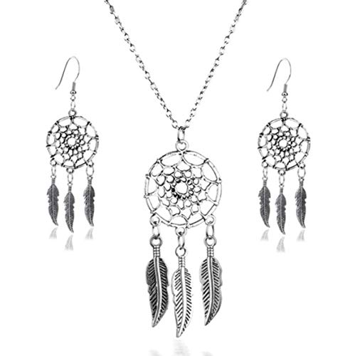 FÉERIES ET MERVEILLES Parure bijoux attrape rêve argent