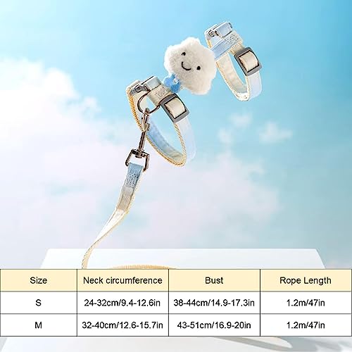 gato | Trelas gatinho à prova fuga,Arnês ajustável para animais estimação para gatos grandes e peque