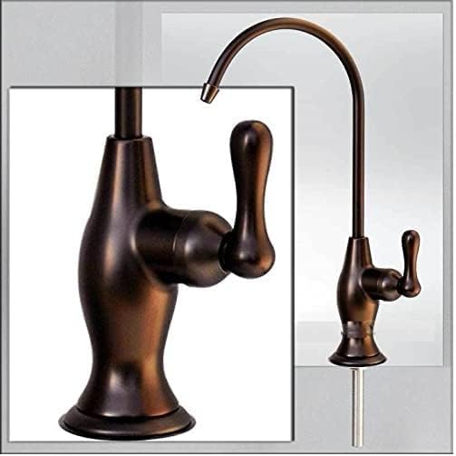 IPW Industries Inc - Ceramic Disk Faucet Oil Rubbed Bronze Finish - Single Hole Installation & Lever Type Water Faucet for Reverse Osmosis System (RO)