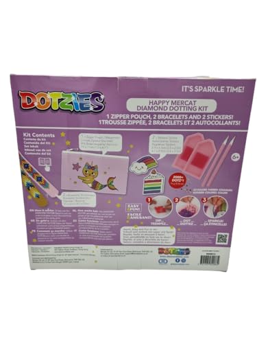 BANDAI Dotzies Happy Mercat Diamond Dotting Kit, Create 3 Accessories with 2,000+ Dotz - Image 3
