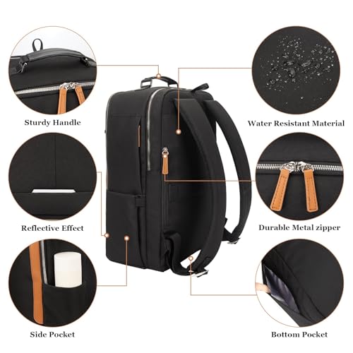 Hp hope Work Backpack for Women, 15.6 Inch Travel Laptop Backpack Water-resistant Business Backpack for Work, Commuter, Business, Travel3