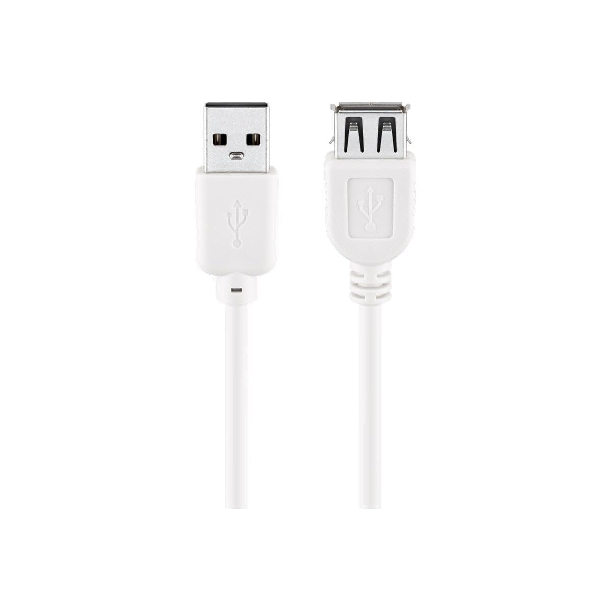Goobay 96198 Hi-Speed USB 2.0 Kabel Verlängerung / Verlängerungskabel für Geräte mit USB-Anschluss / Kupfer (CU) Innenleiter / Datenübertragung 480Mbit/s / Doppelt geschirmt / 1,8m