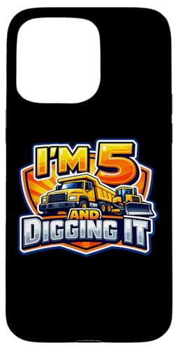 I'm 5 And DiggingIt Boys 5�΂̒a���� ���݃g���b�N �X�}�z�P�[�X iPhone 15 Pro Max �p