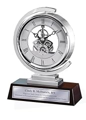 All Gift Frames Gear Da Vinci Metal Silver Desk Clock Which Rotates 360 Degrees with Silver All Gift Frames Gear Da Vinci Metal Silver Desk Clock Which Rotates 360 Degrees with Silver product