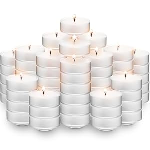 MontoPack Unscented White Tealight Candles Bulk [100] | 4 Hours of Smokeless, Dripless, Long Lasting Burning Paraffin Tea Lights | Small Votive Mini Candles for Home, Shabbat, Weddings & Emergencies