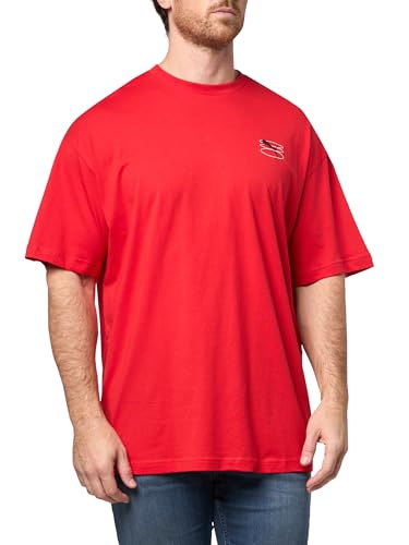 PUMA Men's Graphic T-Shirt (Available in Big and Tall Sizes), for All Time Red Grid AH25, Medium