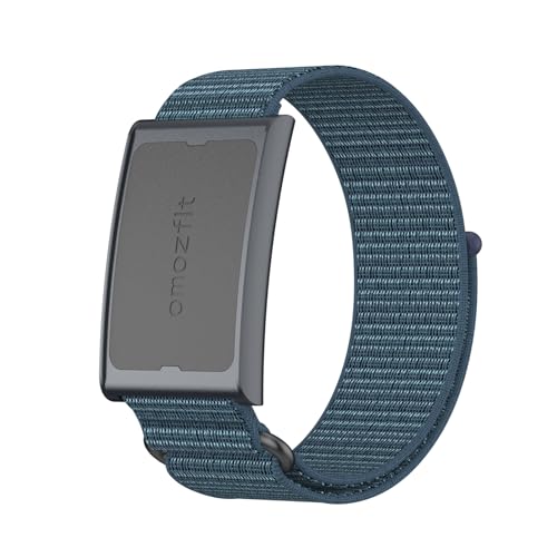 Qjonsiu Cinturino Compatibile Con Amazfit Helio Strap, Traspirante Banda In Nylon Sportiva Strap Band-Grigio Blu