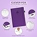 Clever Fox Accounting Ledger Book – Accounting Book for Small Businesses & Personal Use – Columnar Account Book Ledger for Tracking Money, Expenses, Deposits & Balance – Large, 7x10″ (Purple)
