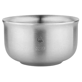 （新品）保温可能なチタン製どんぶり　 600 Bowl 2個セット　一生物 新品）保温可能なチタン製どんぶり 600 Bowl 2個セット 一生物