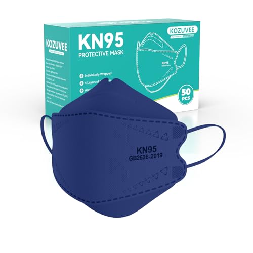 Image of KN95 Face Masks Black for Adults, Individually Wrapped, Breathable Disposable KN95 Mask with Elastic Ear Loop