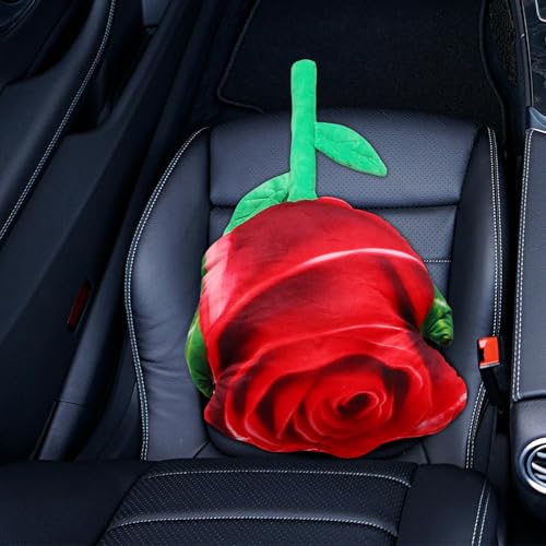 Oreiller rose rouge romantique cadeau Saint-Valentin