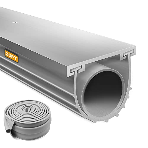 Garage Door Seals Bottom Rubber with Predrilled Aluminum Track