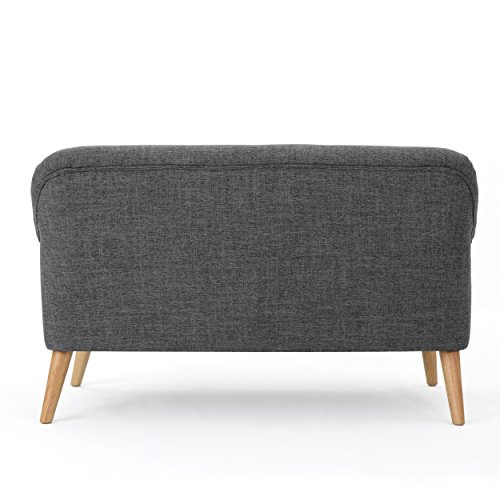 Christopher Knight Home Mariah Mid-Century Modern Loveseat, Grey #TOP6