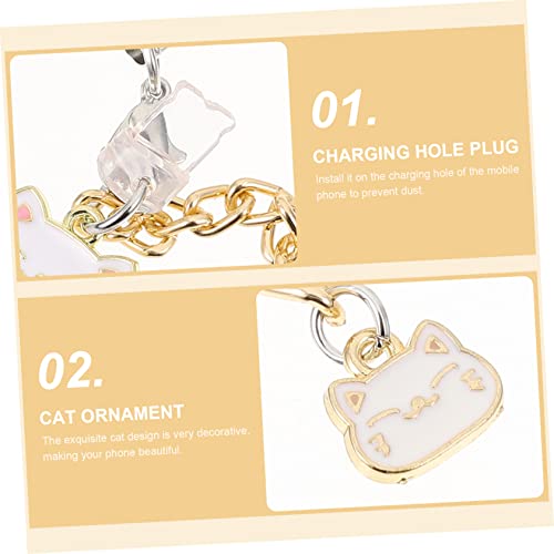 Abaodam 1Pc Plugue De Poeira Pingente Acessórios De Carro Para USB Cordão Pingente De Carro Pingente