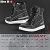 Zapatos de moto de cuero con puntera y talón reforzados, zapatilla de motocross para hombre, bota de turismo con cordones, suela de goma antideslizante, certificado CE 6