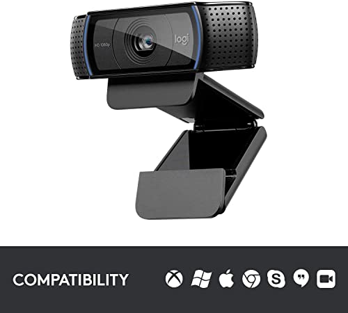 Logitech Webcam C920S HD Pro with Privacy Shutter - 1080p Streaming Widescreen Video Camera - Built in Microphone for Recording - Thumbnail 3
