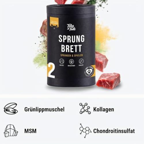 Tales & Tails - Rundum-Sorglos-Paket 3er Paket aus Snacks für Verdauung | Sprungkraft und Zahnpflege | Für Allergiker | Getreidefrei | 3 Dosen - 3 x 325g