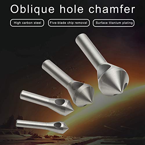 Ocgig OCG-TL219 4Pcs Countersink Chamfer Tool Hss(4241) Deburring Tool Set Metal Wood Drill Bits thumb #3