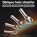 OCGIG 4pcs Countersink Chamfer Tool HSS(4241) Deburring Tool Set Metal Wood Drill Bits