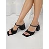 XUNHGAXE Women Chunky Heel Sandals Pearl Squared T... #5