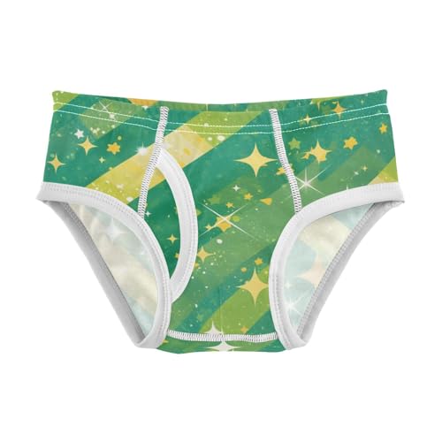 Green Glitter Texturoddler Boys Cotton Kids Underwear Breathable Undies