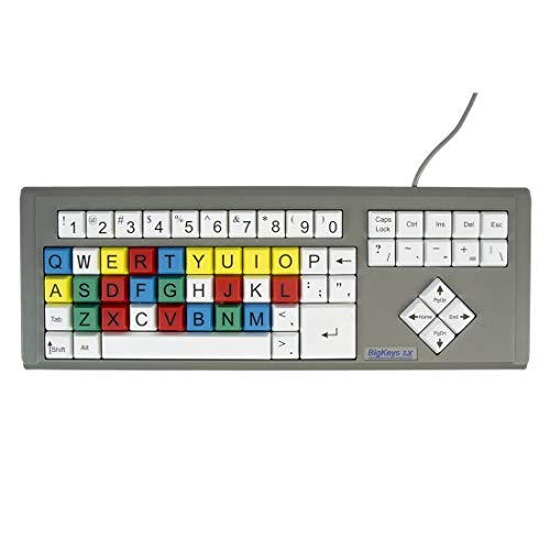 Ablenet BigKeys LX, Multi-Color QWERTY keyboard, Large Letters...