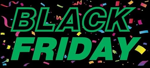 Vinilo adhesivo Black Friday Escaparate, 31 cm x 14 cm, Verde y Negro, Autoadhesivo | Ya disponible en tu tienda friki favorita! En mundofriki.es!