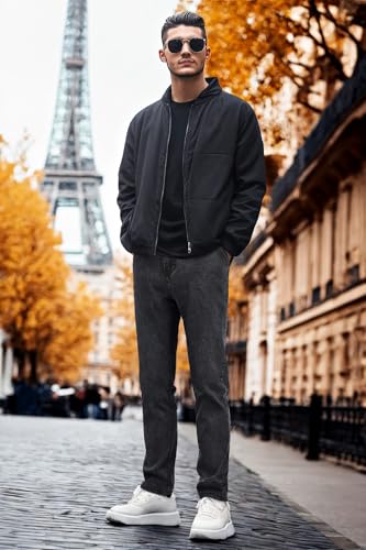 The Best Jeans for Men Over 50: Look Sharp, Feel Great in 2026 18 Heyfanee Mens Slim Fit Jeans Stretch Grey Denim Pants for Men Slim Leg 33x32