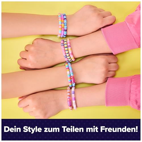 Cool MAKER – Stack'd Heishi Armband Studio mit über 1200 Heishi-Perlen und Zubehör, automatisches Auffädeln, DIY-Schmuckset für 15 stylische Armbänder, für Kinder ab 7 Jahren