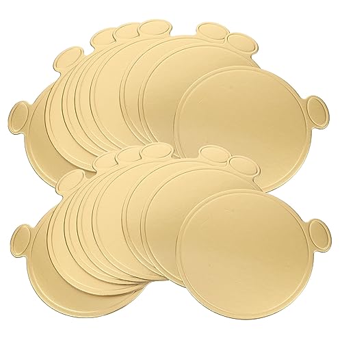 PEPLAYTAL 100 hojas Bases Redondas para Tartas de Mousse de Unidades de Cartón Resistente y Reciclable para Exhibición de Pasteles Bandejas Decorativas para Cumpleaños y Bodas