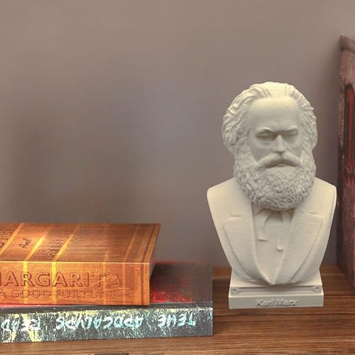 Karl Marx Mao Zedong Engels Vladimir Lenin Joseph Stalin Russian Soviet Communist Leader Bust Head Sculpture Figure Statue Gift Model Decoration Figurine (Karl Marx, 4" Hx2.5 Wx2 D) - Image 5
