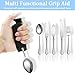 Universal Cuff Adjustable Utensil Holder Strap, Useful Adaptive Utensils Aids for Parkinsons Patients and The Disabled with Weak Grip to Hold Cutlery, Pens